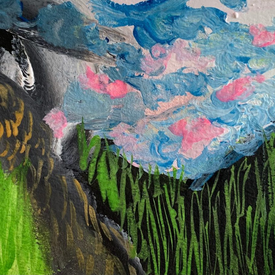Acryl Kreide auf Aquarellpapier I 15x10cm
